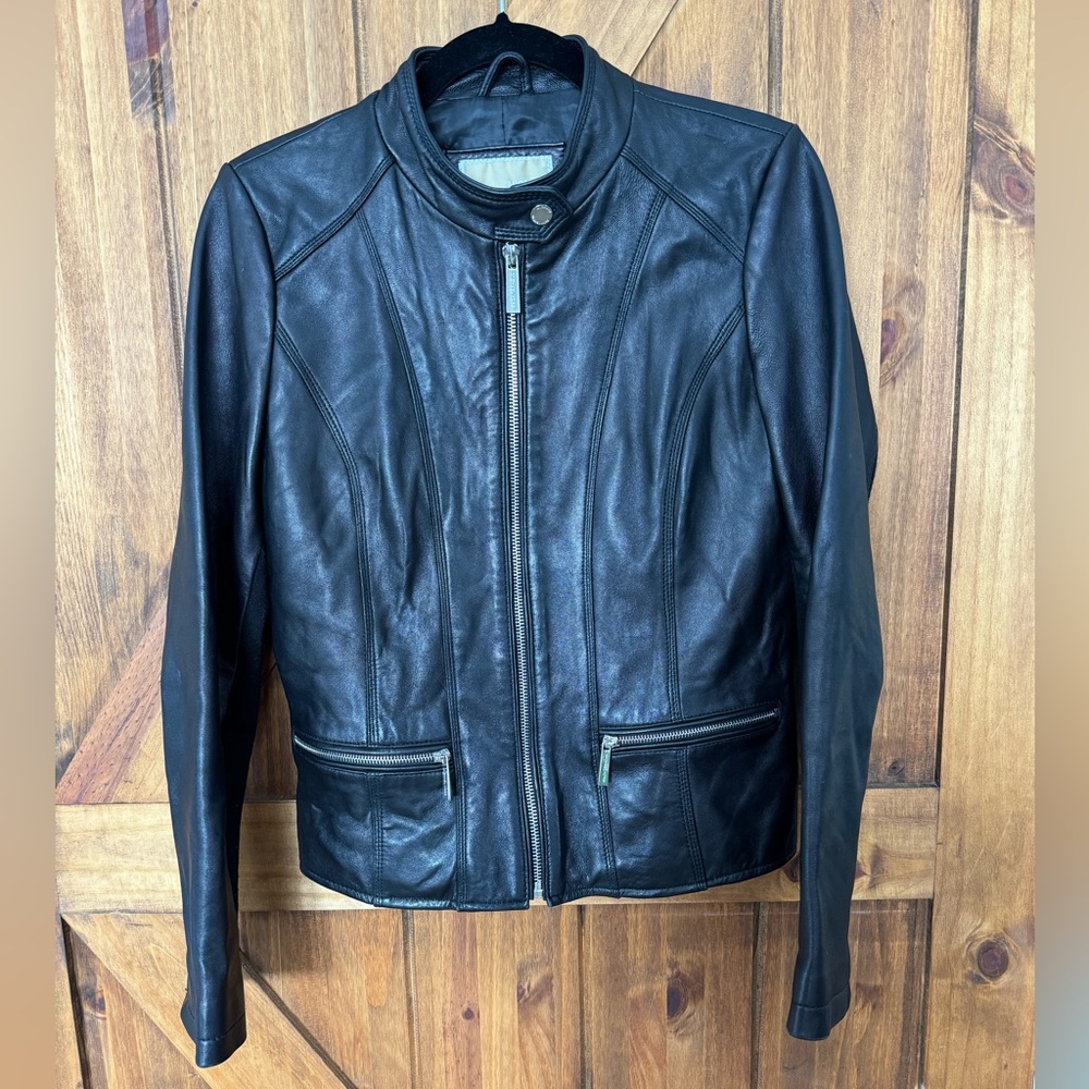 Michael Kors Authentic Leather Jacket‎